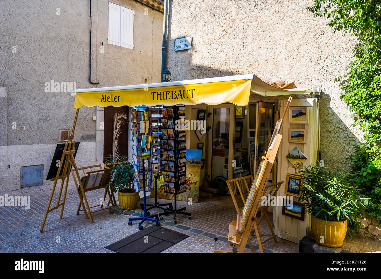 VILLAGGIO MEDIEVALE DU CASTELLET, VAR 83 FRANCIA Foto Stock