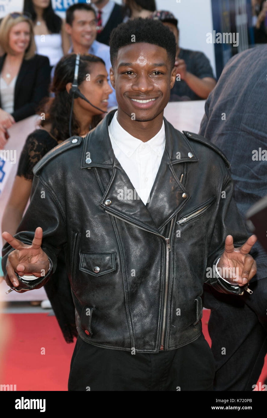 Toronto, Canada. Xiii Sep, 2017. lamar johnson assiste la premiere del film "re' durante la XLII toronto international film festival (TIFF) a Roy Thomson Hall di Toronto, Canada, il 13 settembre 2017. - Nessun filo service - foto: hubert boesl/dpa/alamy live news Foto Stock