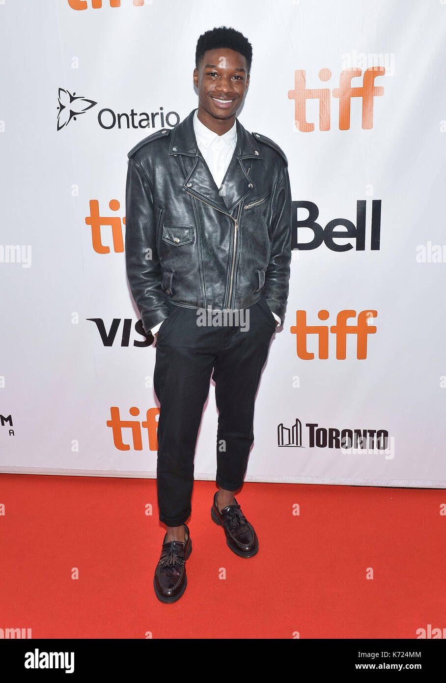 Settembre 13, 2017 - Toronto, Ontario, U.S. - 13 settembre 2017 - Toronto ontario canada - lamar johnson. 2017 Toronto international film festival - ''re", Premiere detenute a Roy Thomson Hall. Photo credit: brent perniac/admedia (credito immagine: © brent perniac/admedia via zuma filo) Foto Stock