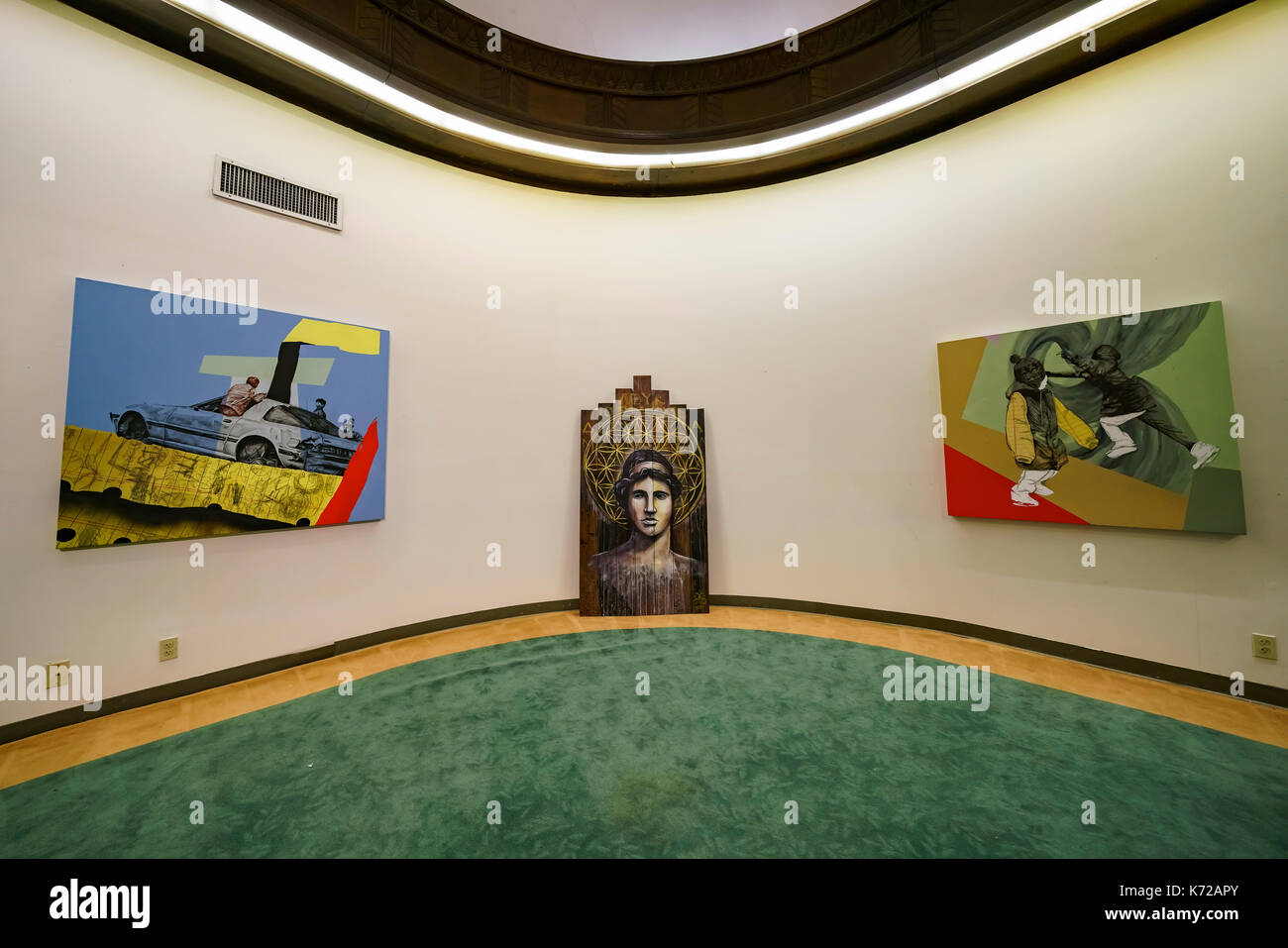 Los Angeles, Stati Uniti d'America. Xiv Sep, 2017. vista interna di una galleria del famoso centro di Los Angeles arte a piedi il Sep 14, 2017 a Los Angeles, california credit: kit chon leong/alamy live news Foto Stock