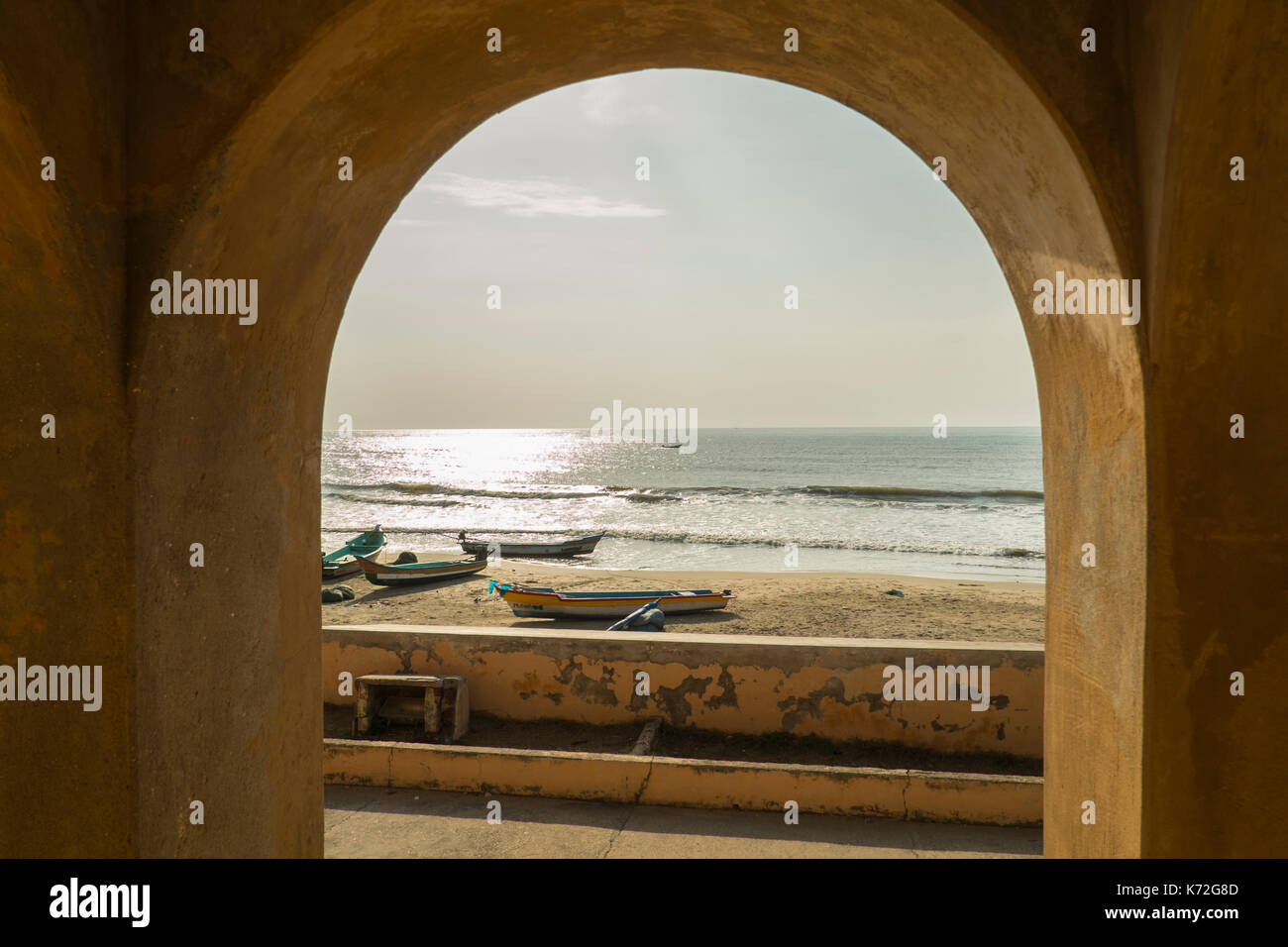 Fort dansborg, è un danese fort situato in rive della baia del Bengala in tharangambadi nel sud dello stato indiano del Tamil Nadu Foto Stock