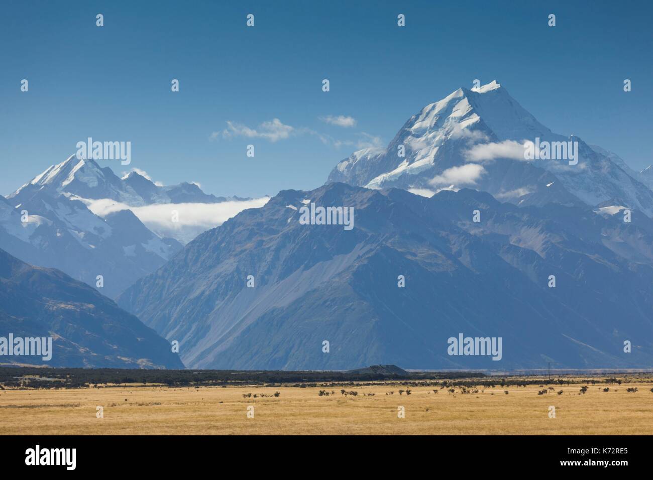 Nuova Zelanda, isola del sud, Canterbury, Aoraki-Mt. Cook National Park, Mt. Cuocere Foto Stock