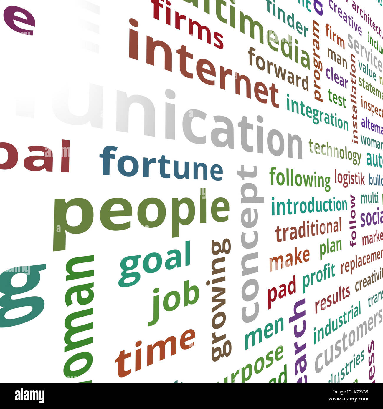 Concetto di persone il rendering 3D Foto Stock