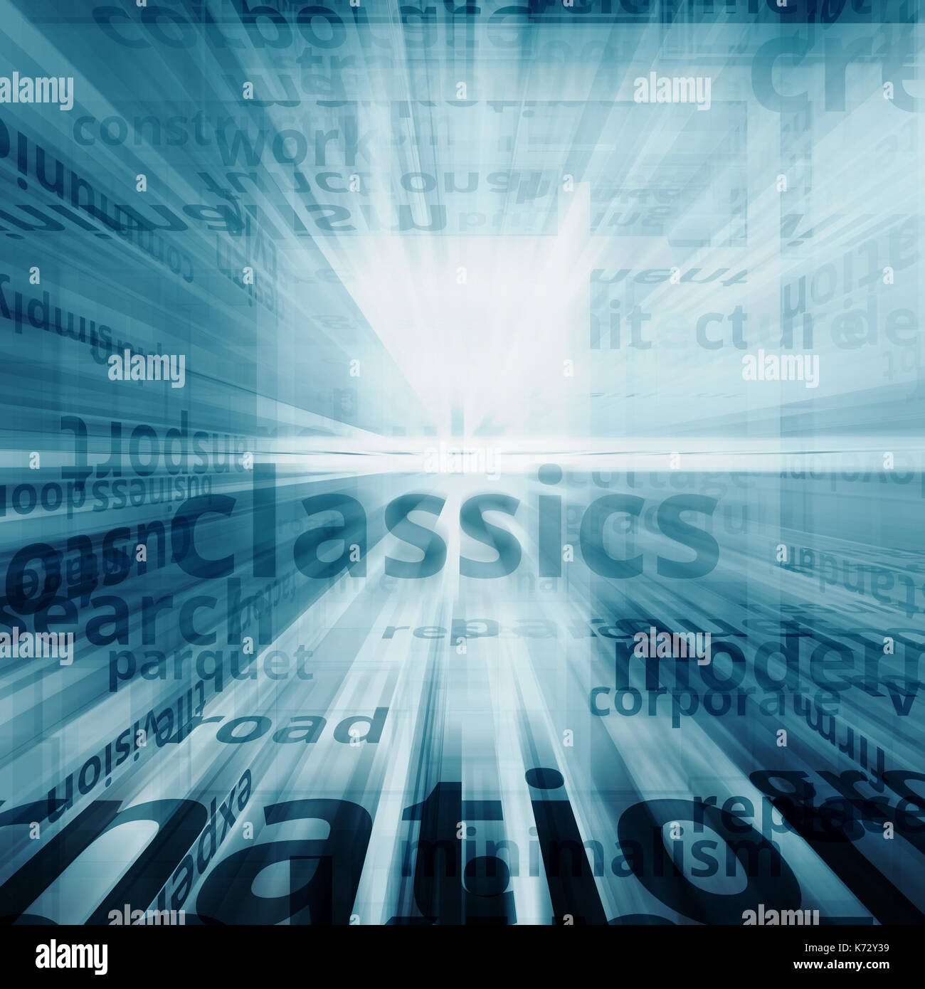 Il concetto di comunicazione di testo 3D rendering Foto Stock