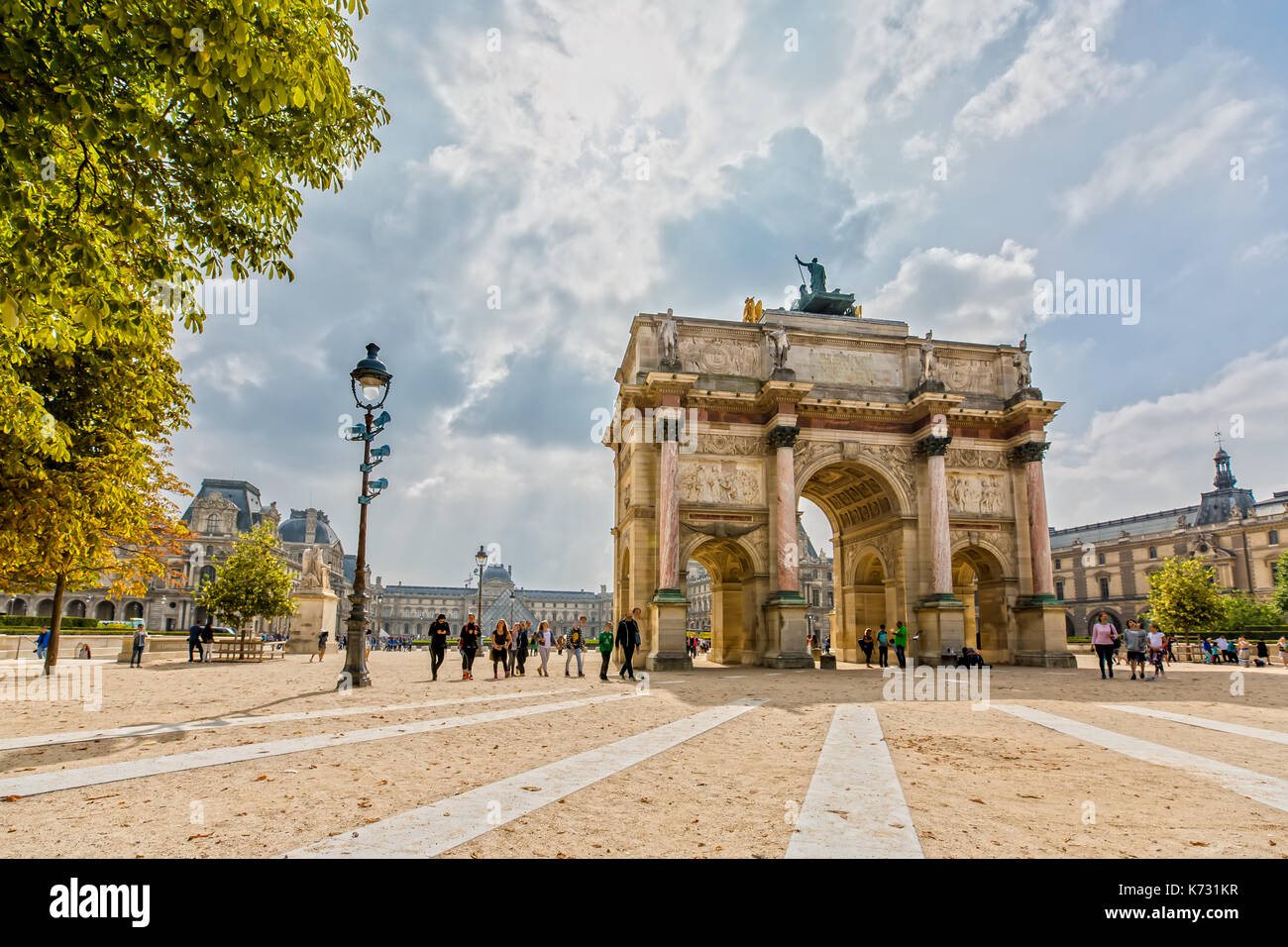 Arc de triomphe du Carrousel a Parigi, Francia Foto Stock