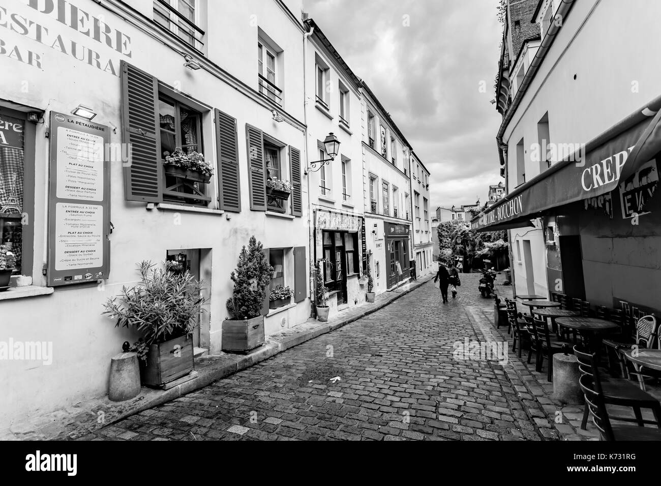 Impressioni di Montmartre a Parigi Foto Stock