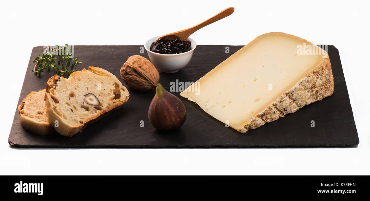 Ossau Iraty-, formaggio francese, Pirenei, Francia Foto Stock