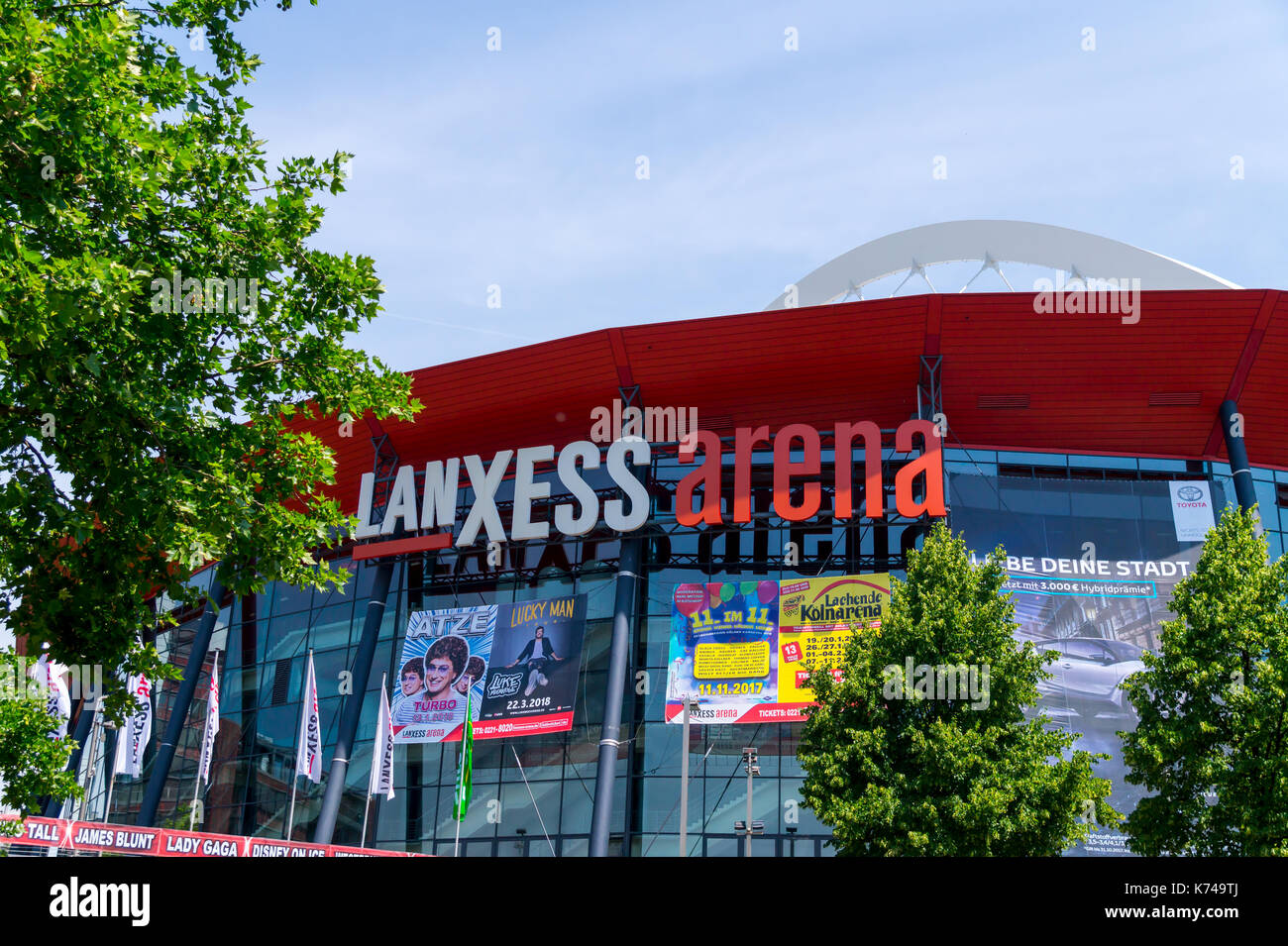 Colonia, Germania - 4 luglio 2017: Lanxess Arena Foto Stock