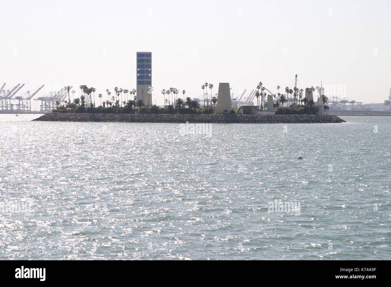 THUMS Isola olio Grissom - Long Beach (California, USA). Foto Stock