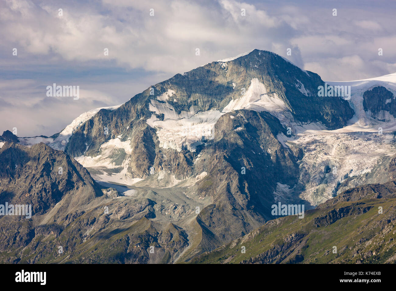 La salvia, Svizzera - pigne d'arolla mountain (3,796m 12,454ft) nelle alpi Pennine nel canton vallese, alpi svizzere. Foto Stock