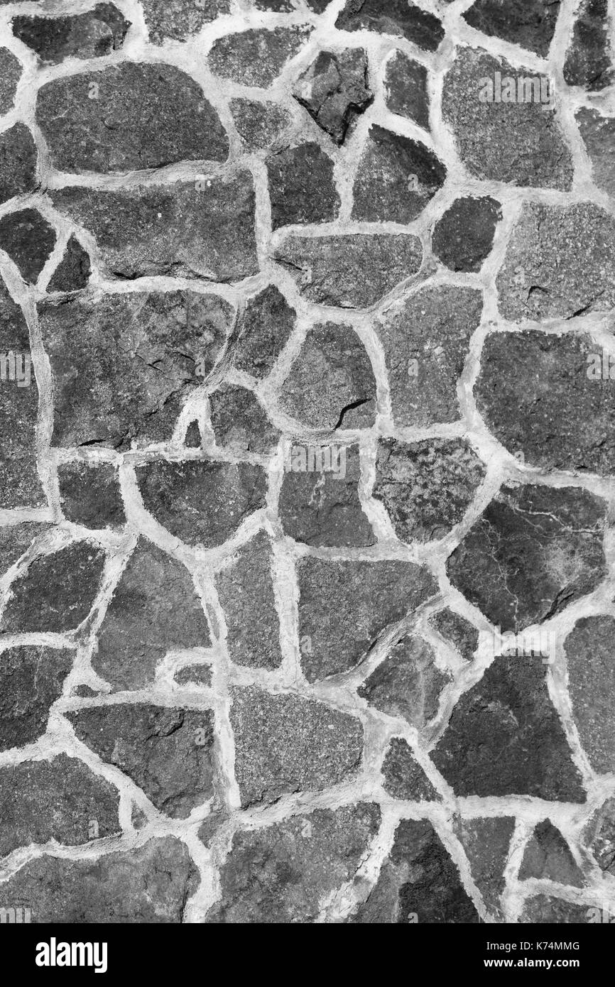 L'Europa, Spagna, Balearen, Mallorca, Canyamel - un muro di pietra in stile mallorquin Foto Stock