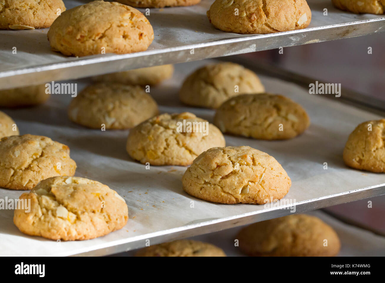 Pasta: Biscotti di mandorle Foto Stock