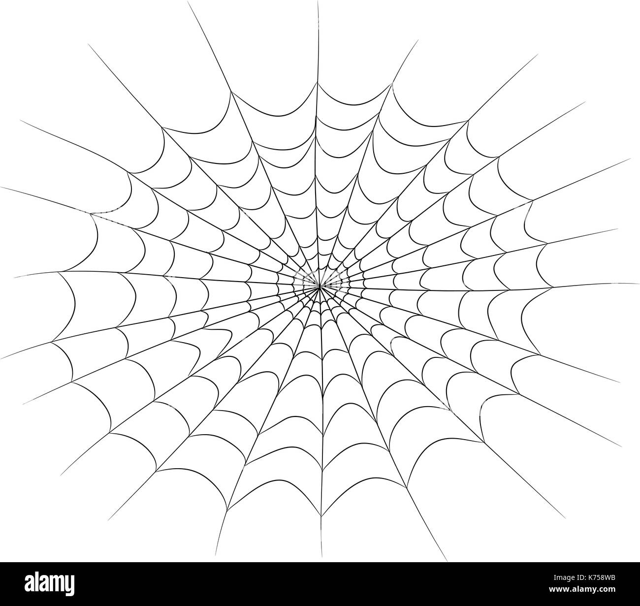Spider Web vettore icona simbolo design. bella illustrazione isolati su sfondo bianco Illustrazione Vettoriale