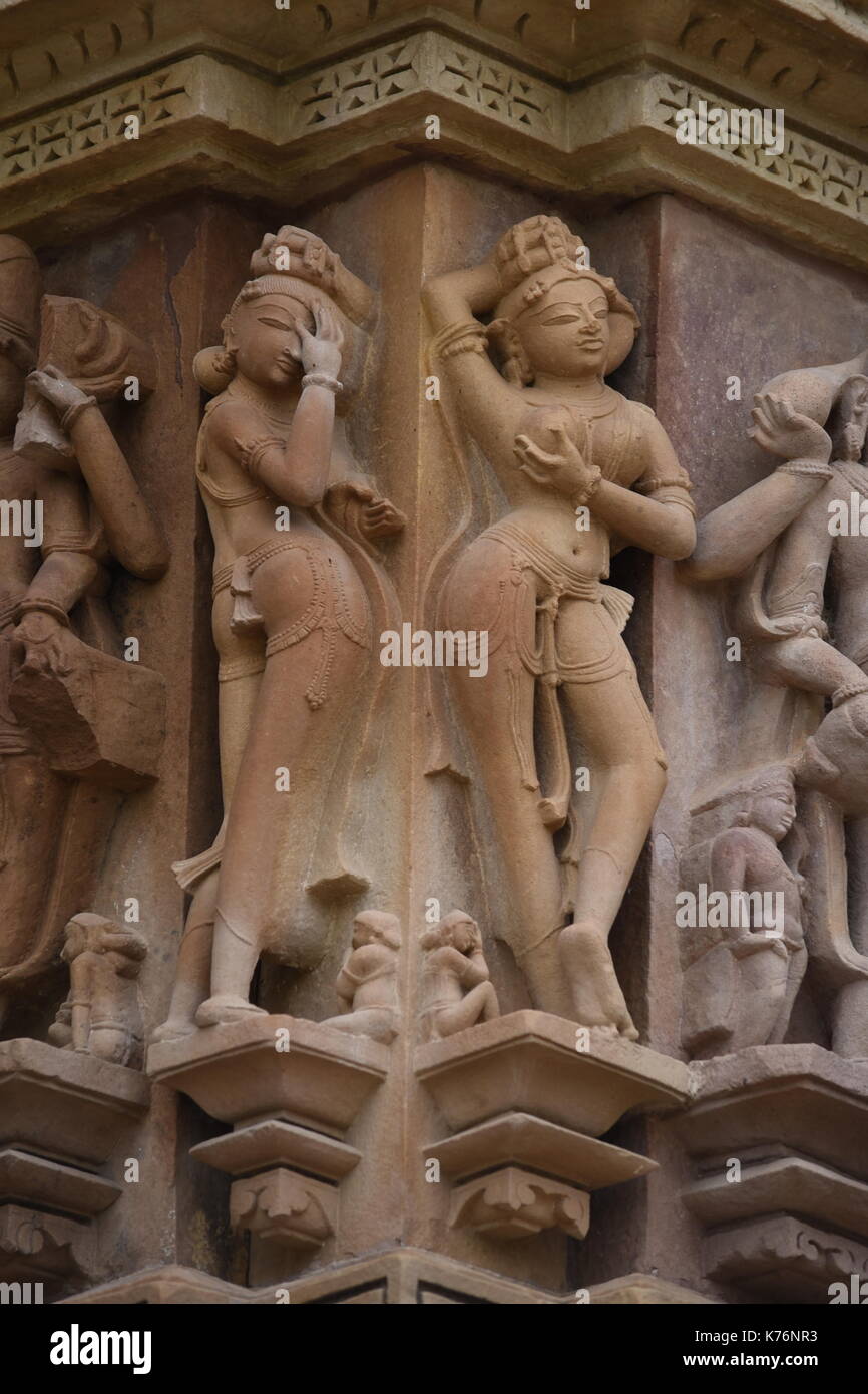 Gruppo Occidentale di templi - Kandariya Mahadeva Temple Foto Stock