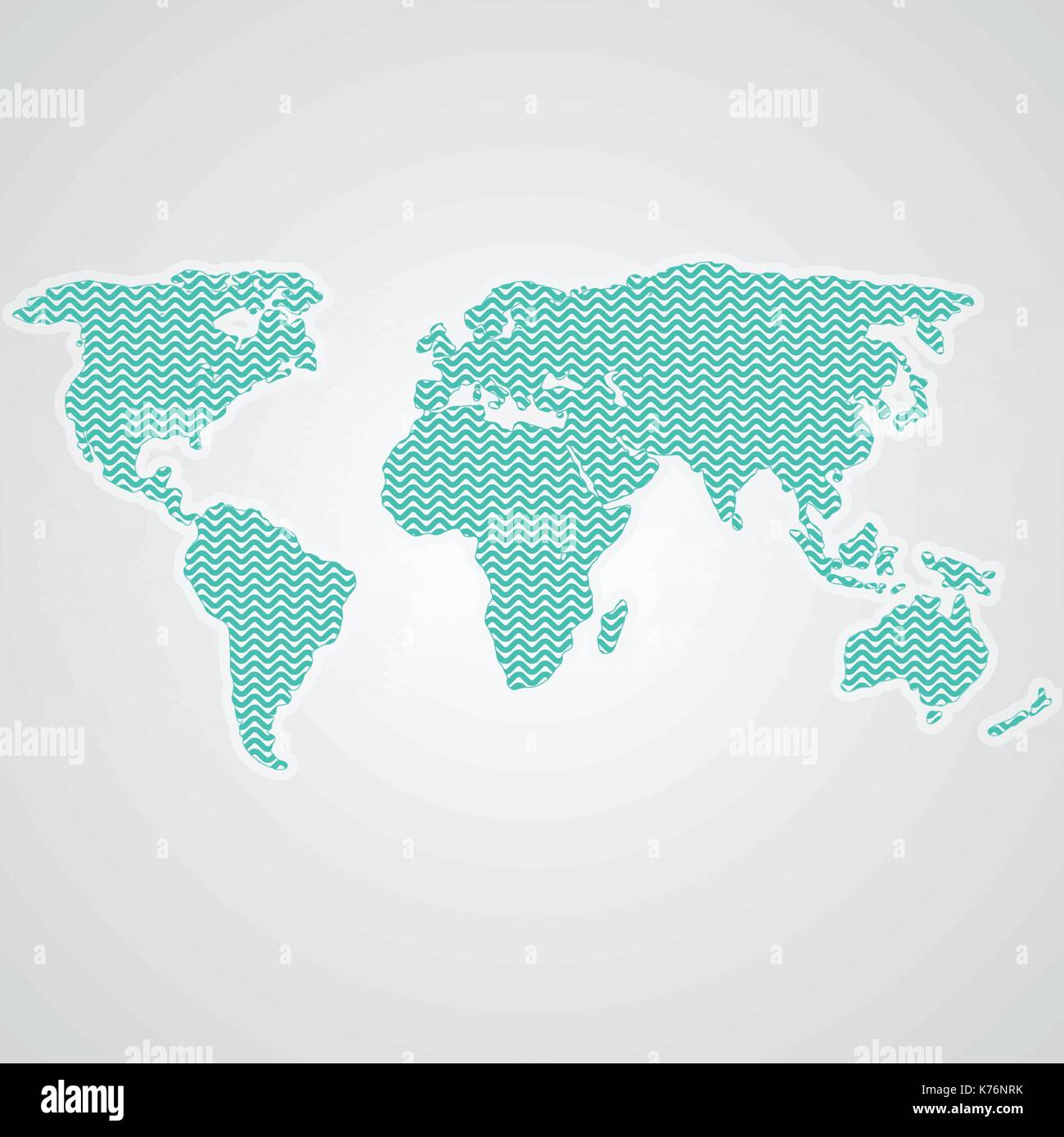 Mappa mondo isolata su uno sfondo. illustrazione vettoriale. Illustrazione Vettoriale