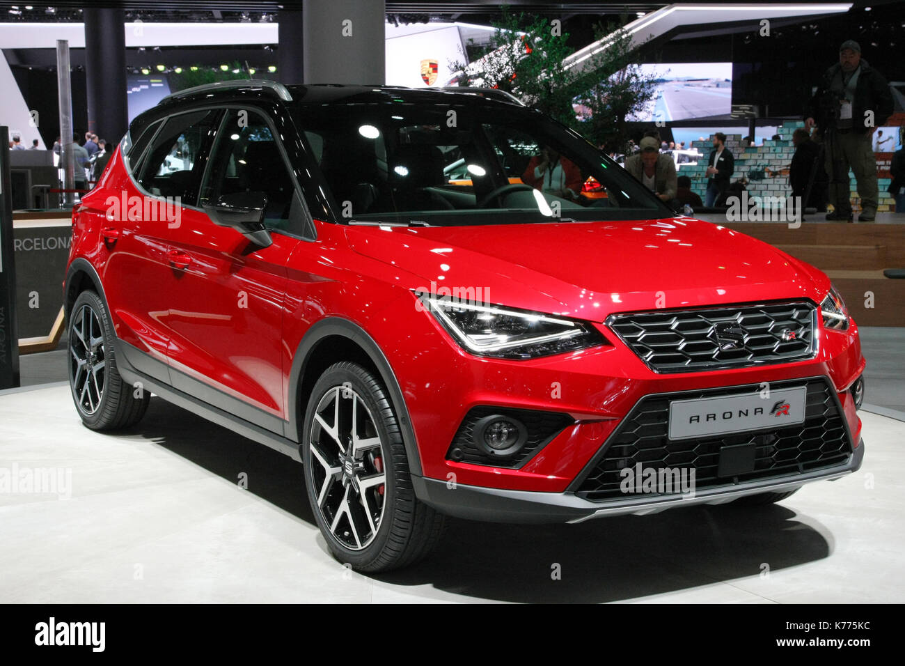 Franfurt, Germania. Xiii Sep, 2017. sedile arona sul display durante il salone di Francoforte iaa 2017 in frankfurt am main, Germania il 13 settembre 2017. Credito: maik boenisch/Pacific press/alamy live news Foto Stock