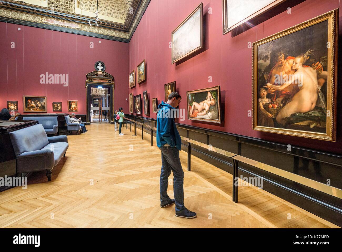 Austria, Vienna, centro storico elencati come patrimonio mondiale dall' UNESCO, anello, Kunsthistorisches Museum, Museo di Belle Arti, dipinti fiamminghi room Foto Stock