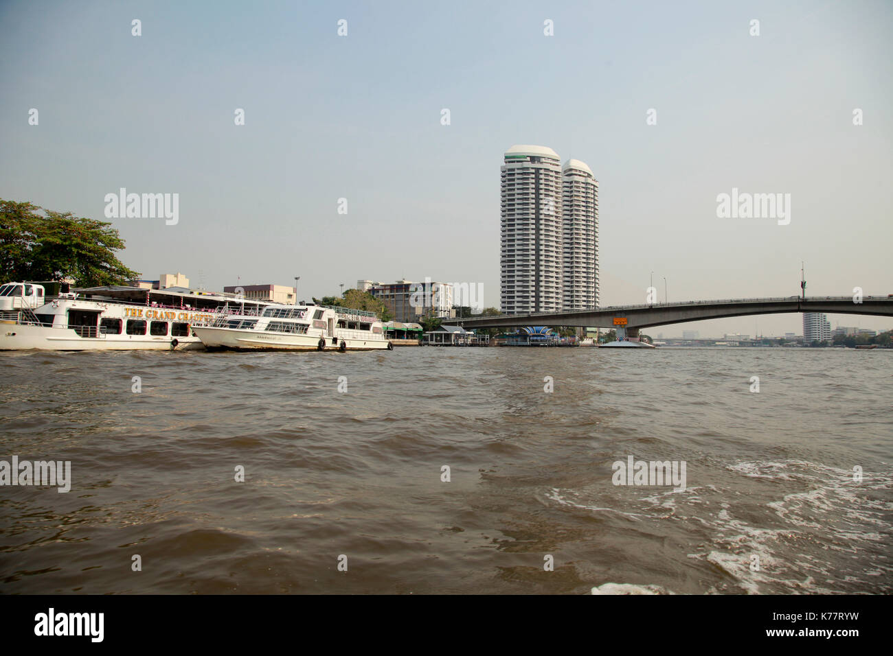 Viaggio sul Fiume di Bangkok , Thailandia Foto Stock