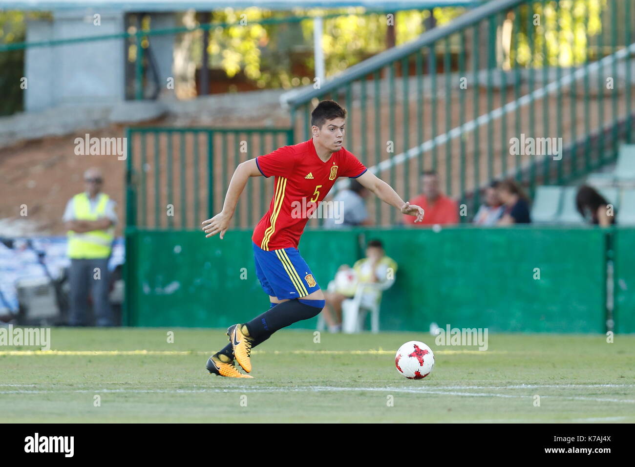 Toledo, Spagna. 1 Sep, 2017. jorge semplice (esp) calcio/calcetto : sotto-21 international amichevole tra Spagna 3-0 Italia a Estadio Municipal salto del caballo a toledo, Spagna . credito: mutsu kawamori/aflo/alamy live news Foto Stock