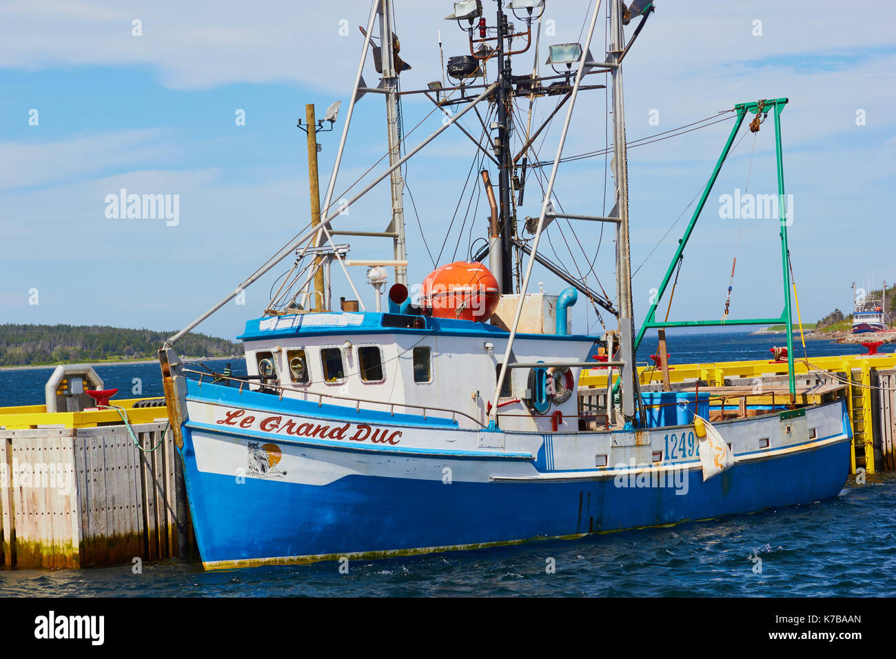 La pesca a strascico, Port au choix, Terranova, Canada Foto Stock