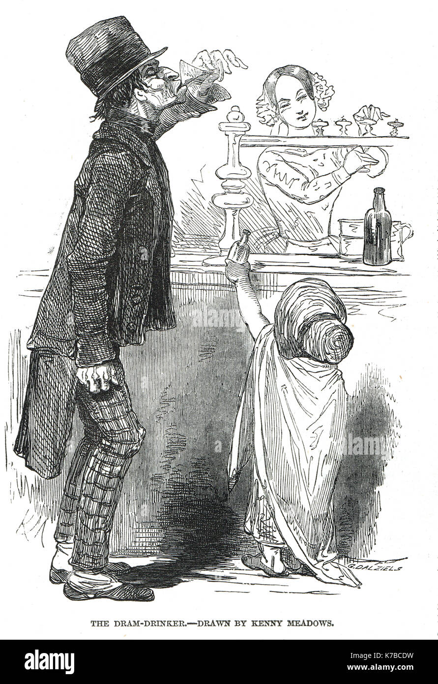 Il bevitore di DRAM da Kenny Prati, 1848 Foto Stock