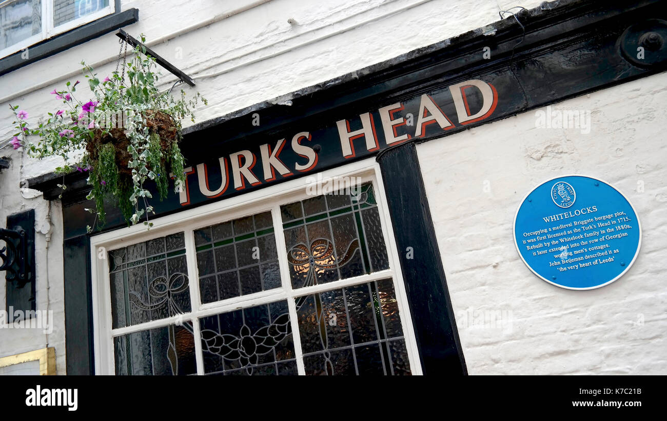 Il Turks Head, whitelocks, Leeds, West Yorkshire Foto Stock