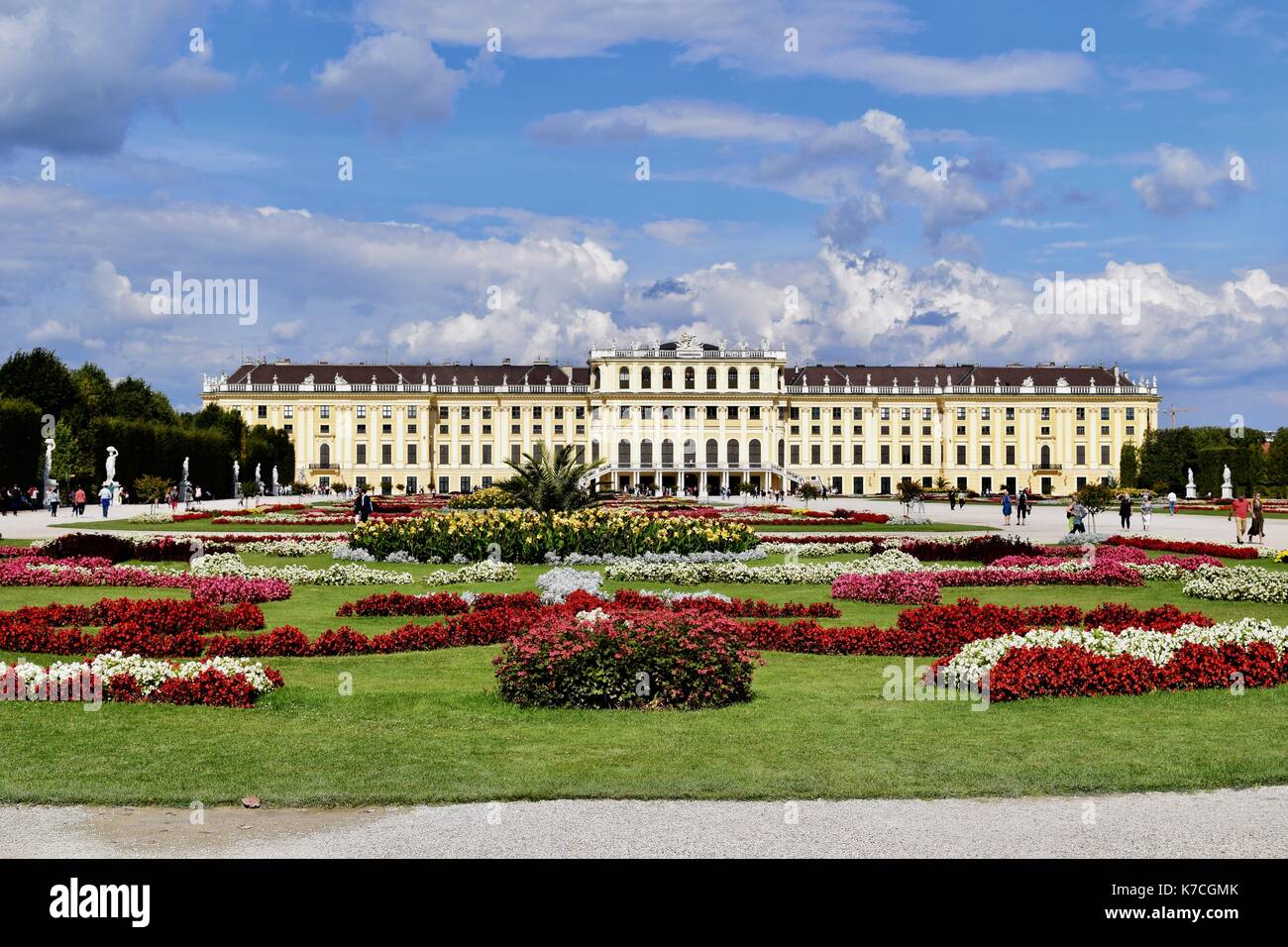 Palazzo di Schonbrunn e motivi, Vienna, Austria Foto Stock