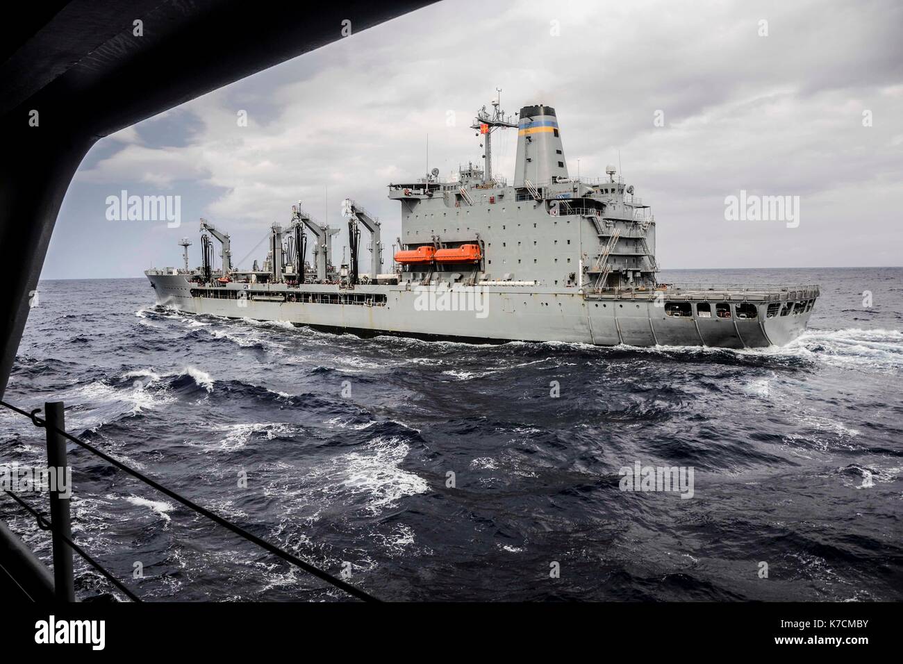 I militari di comando Sealift flotta oliatore di rifornimento USNS John Ericsson (TA-O 194) Foto Stock