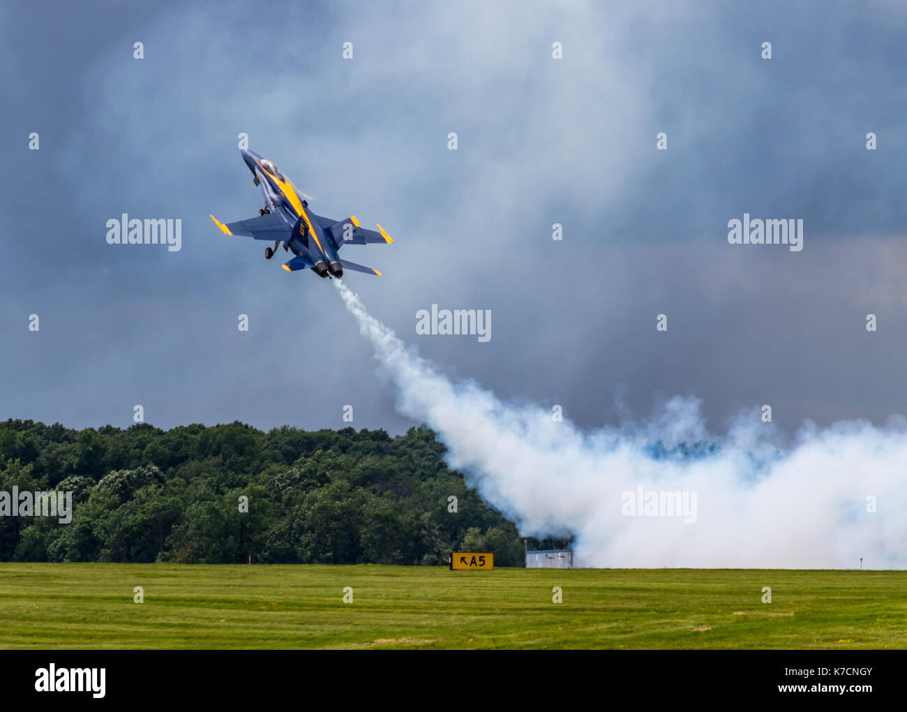 Formazione di volo us navy jet fighters Foto Stock