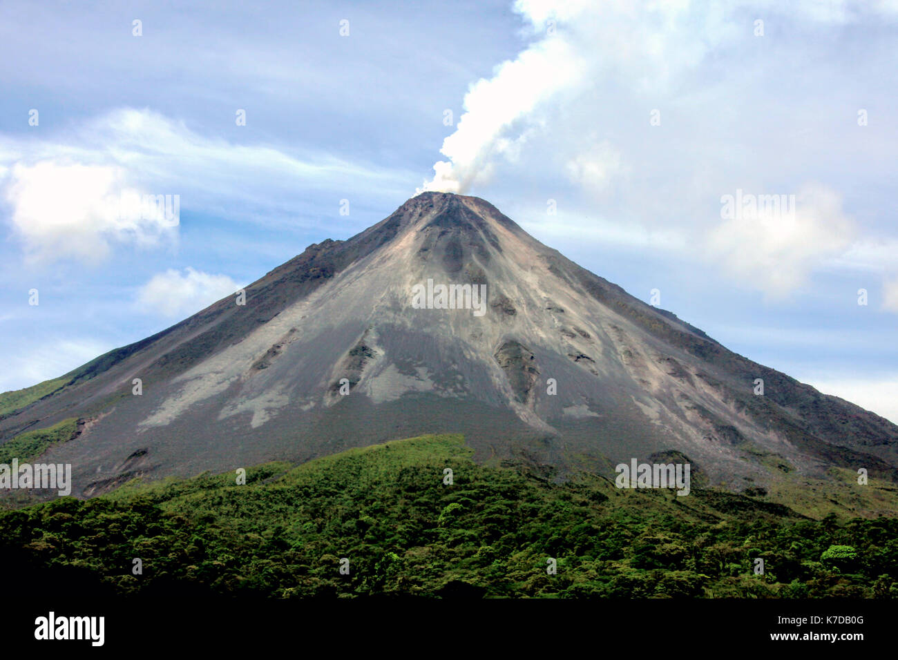 Attivo Arenal Volcano National Park costa Rica Foto Stock