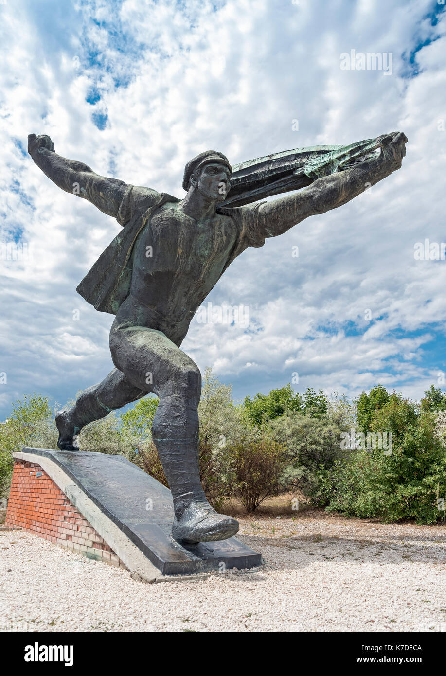 Repubblica di consigli, monumento di istvan kiss, statua park, szoborpark, budapest, Ungheria Foto Stock