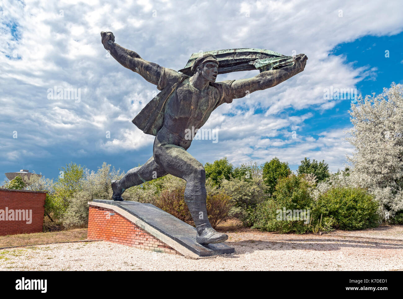Repubblica di consigli, monumento di istvan kiss, statua park, szoborpark, budapest, Ungheria Foto Stock