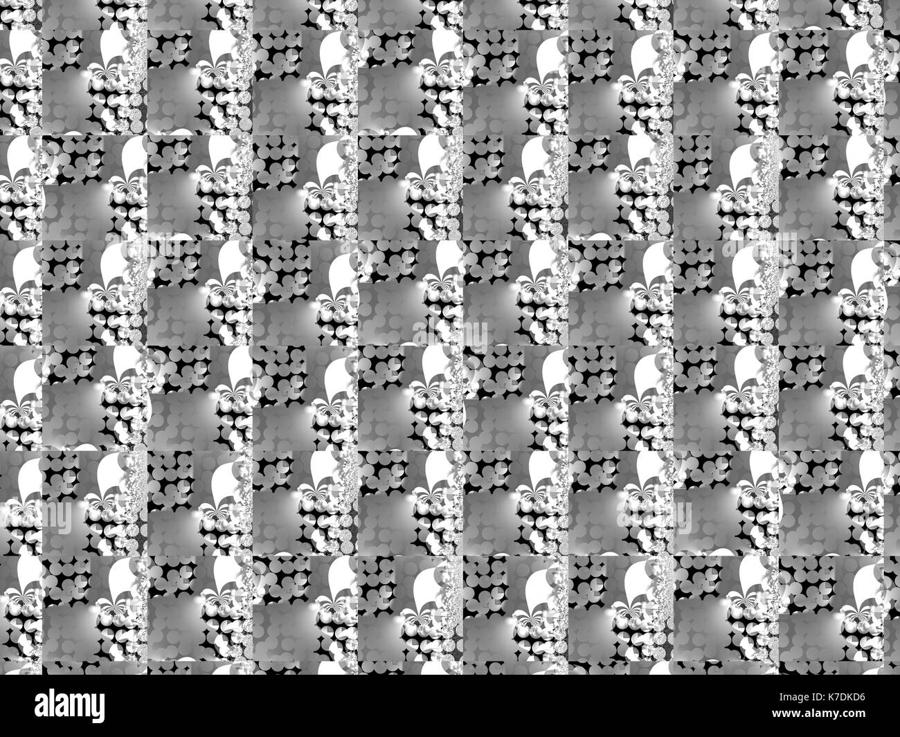 Abstract di nero e sfondo bianco creative gradiente geometrico pattern, contemporanea;,ripetizione;, tessitura; tecnologia, parete; onde;, design; dinamico Foto Stock