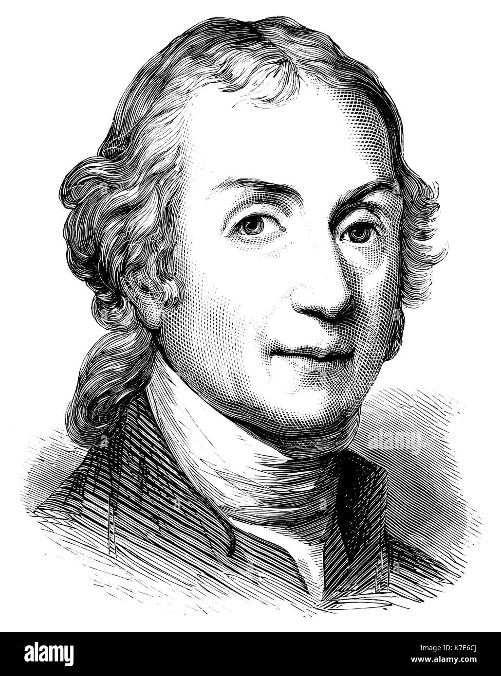 Joseph PRIESTLEY (1733-1804) chimico inglese, teologo e teorico politico Foto Stock