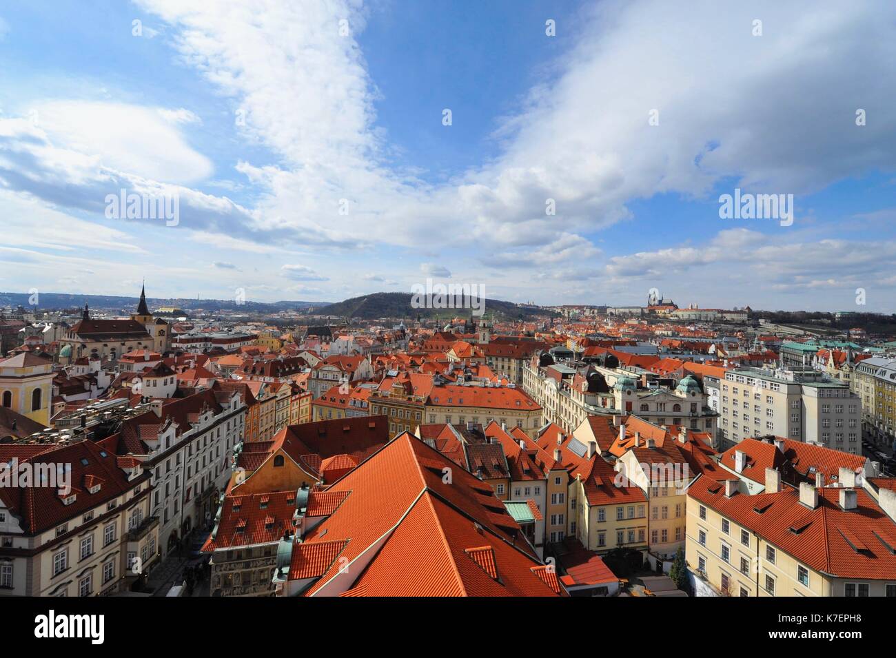 Zona principale di Praga, Repubblica Ceca Foto Stock