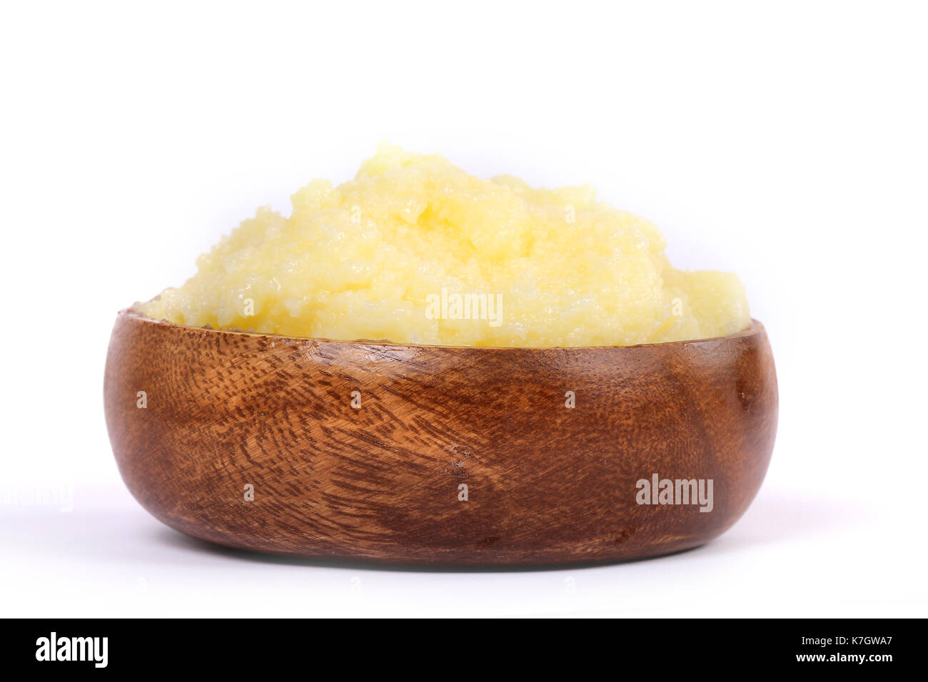 Desi ghee o liquido clariified burro, olio di cottura, ghi puro Foto Stock