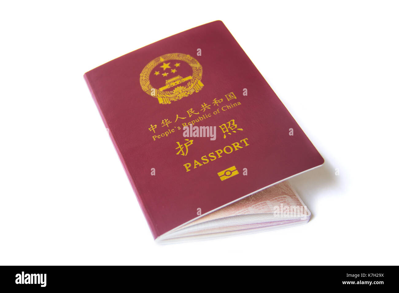 Un passaporto della Repubblica popolare cinese Foto Stock