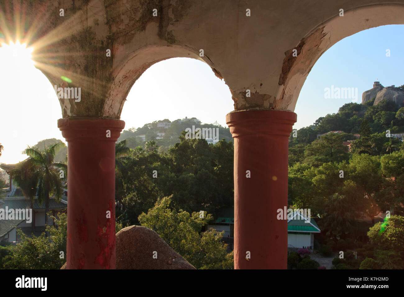Shu zhuang park a Isola di Gulangyu in Xiamen, Cina Foto Stock