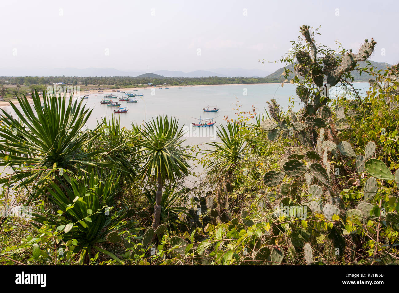 Ao noi Bay. Prachuap Khiri Khan, Thailandia, Asia sudorientale Foto Stock