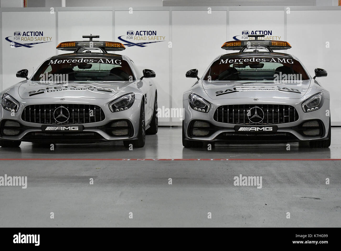 14.09.2017, circuito cittadino di Marina Bay, Singapore, 2017 formula 1 Singapore Airlines grand prix di Singapore , 15. - 17.09.2017 , im Bild safety car photo: cronos/hasan bratic Foto Stock