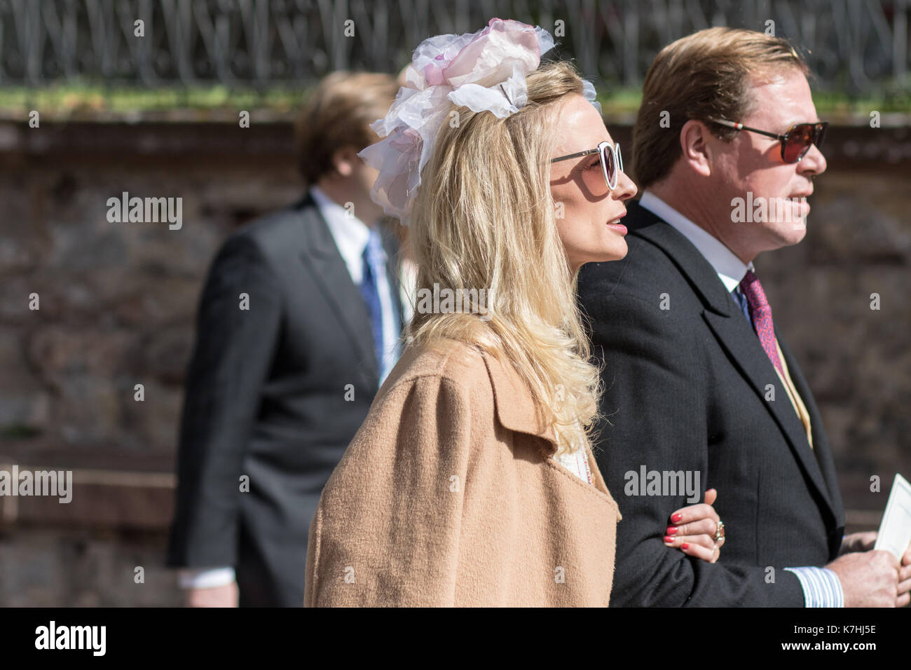 Amorbach, Germania. Xvi Sep, 2017. nozze religiose del principe ereditario Ferdinando di leiningen e princess Viktoria Luise von Preussen in amorbach (Baviera), Germania. il 16 settembre 2017. foto: erhardt szakacs /picture alliance | in tutto il mondo di utilizzo/picture alliance/dpa/alamy live news Foto Stock