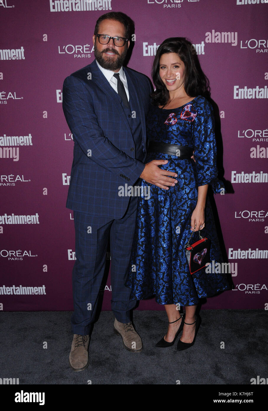 Settembre 15, 2017 - Hollywood, CA, Stati Uniti - 15 settembre 2017 - Hollywood, California - David denman, Mercedes mason. 2017 settimanale di intrattenimento pre-emmy party al Sunset Tower hotel in Hollywood. Photo credit: birdie thompson/admedia (credito immagine: © birdie thompson/admedia via zuma filo) Foto Stock