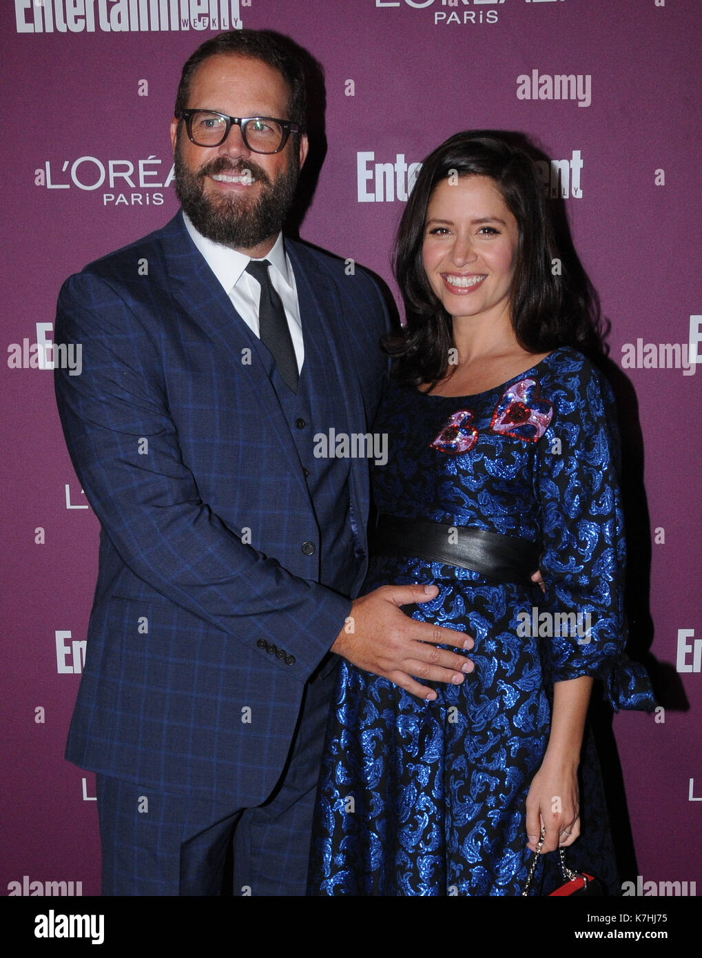 Settembre 15, 2017 - Hollywood, CA, Stati Uniti - 15 settembre 2017 - Hollywood, California - David denman, Mercedes mason. 2017 settimanale di intrattenimento pre-emmy party al Sunset Tower hotel in Hollywood. Photo credit: birdie thompson/admedia (credito immagine: © birdie thompson/admedia via zuma filo) Foto Stock