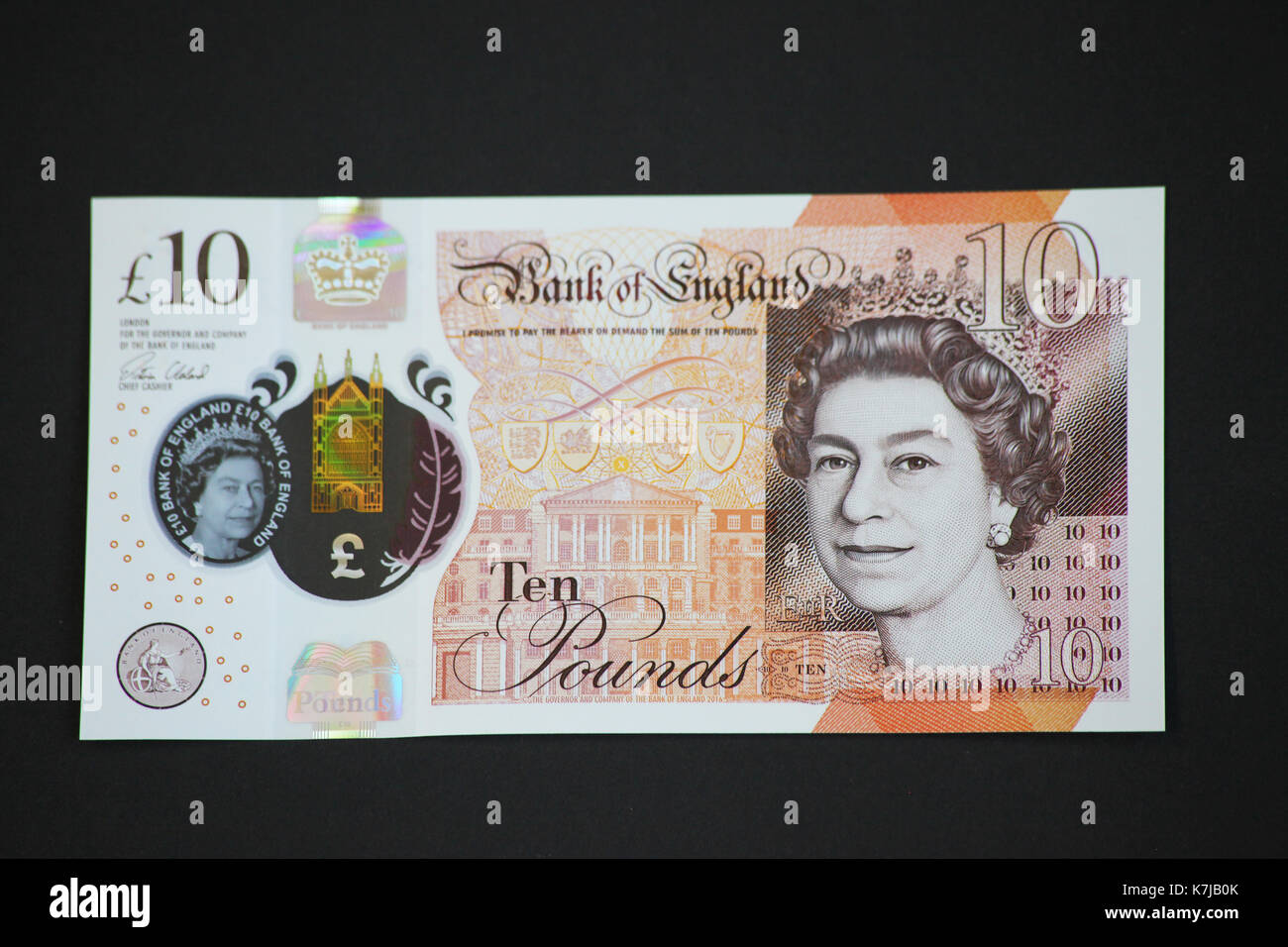 Nuovo dieci Pound nota Foto Stock