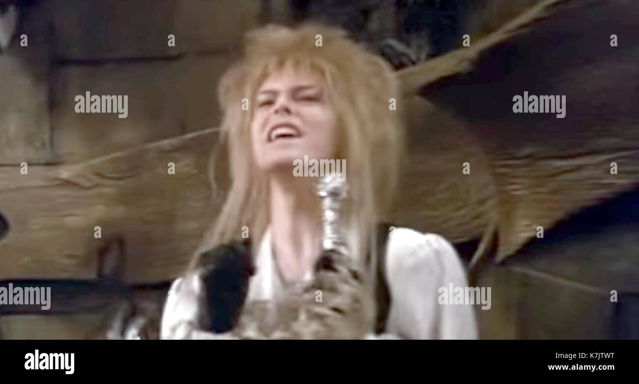 La foto Deve Essere Accreditata ©Alpha Press 065630 (1986) David Bowie come Jareth il Re Goblin nel film Labyrinth. Foto Stock
