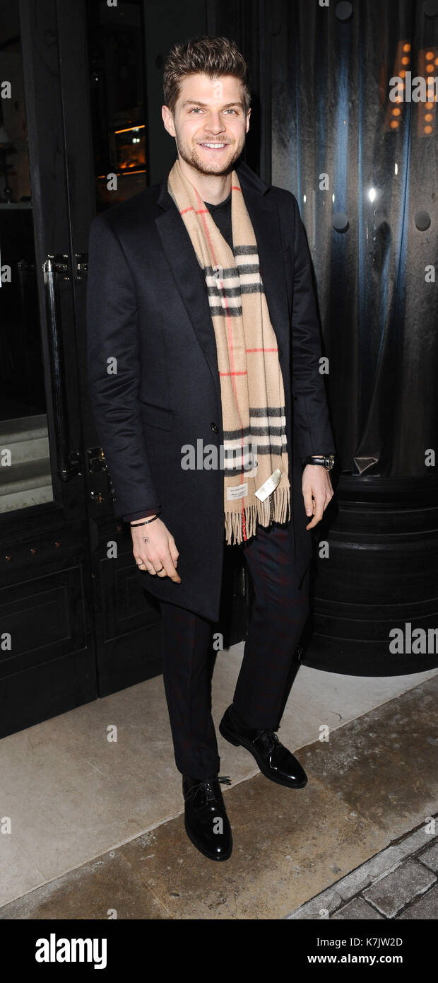 La Foto Deve Essere Accreditata ©Kate Green/Alpha Press 079965 01/11/2016 Jim Chapman Alla London Collections Men Autumn Winter 2016 Bfc Ambassadors Dinner Tenutasi A Sartoria A Savile Row, Londra. Foto Stock