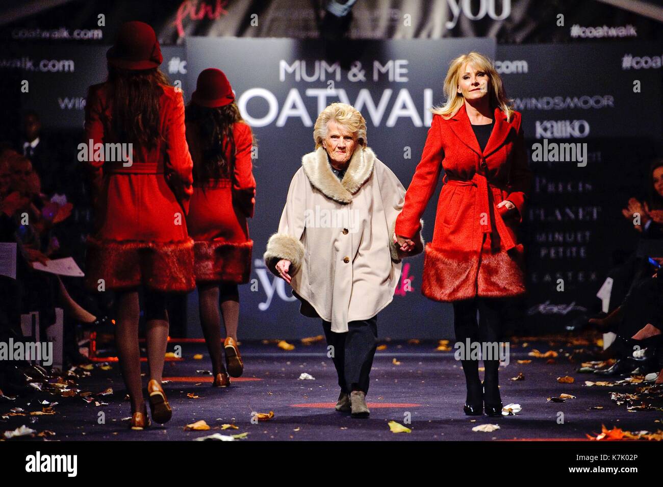 La Foto Deve Essere Accreditata ©Alpha Press 078024 26/10/2013 Nanny Pat Patricia Brooker Carol Wright Al Mum & Me Coatwalk Show Presso La Southbank Di Londra Foto Stock