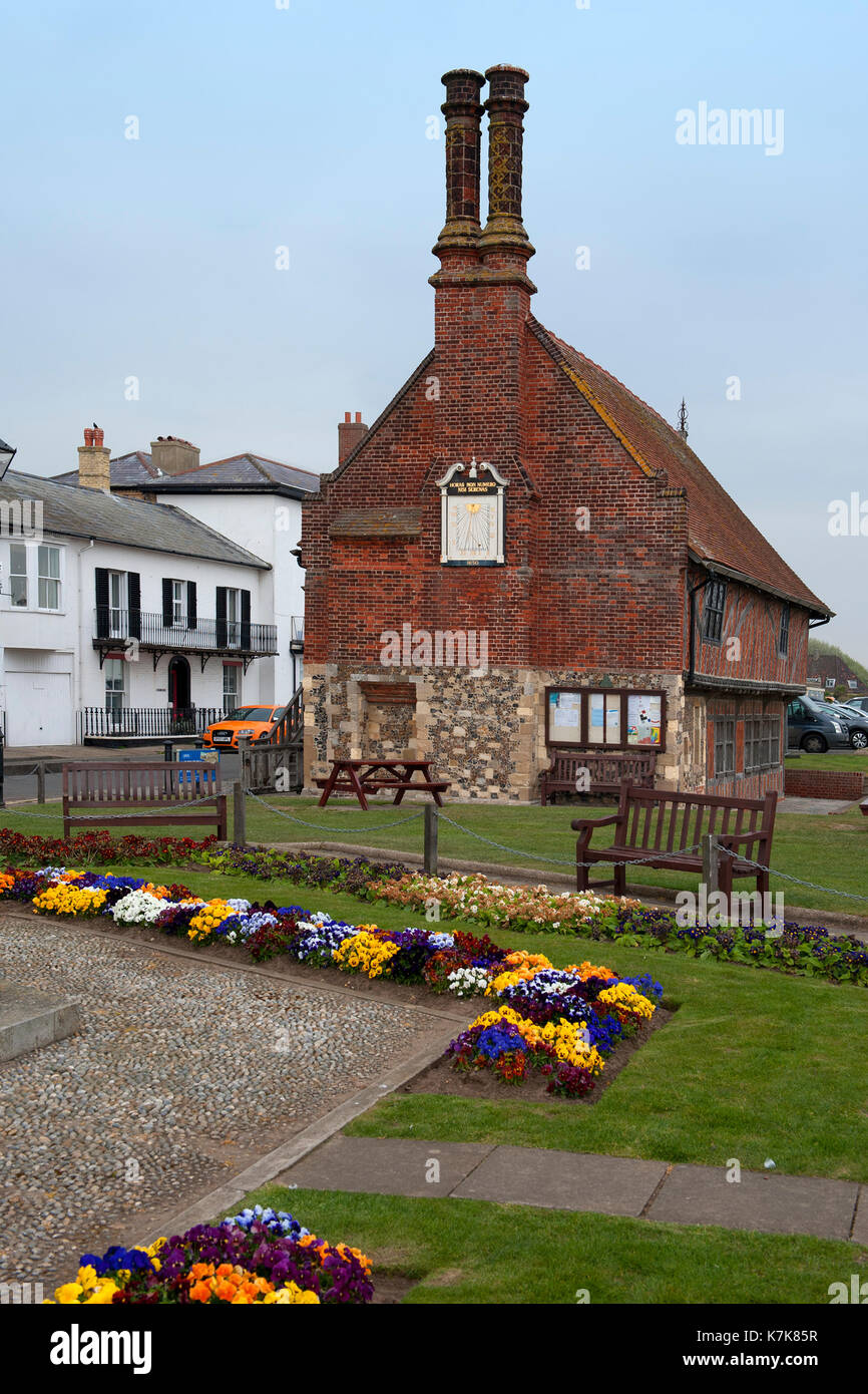 Il XVI secolo discutibile Hall di Aldeburgh Suffolk REGNO UNITO Foto Stock