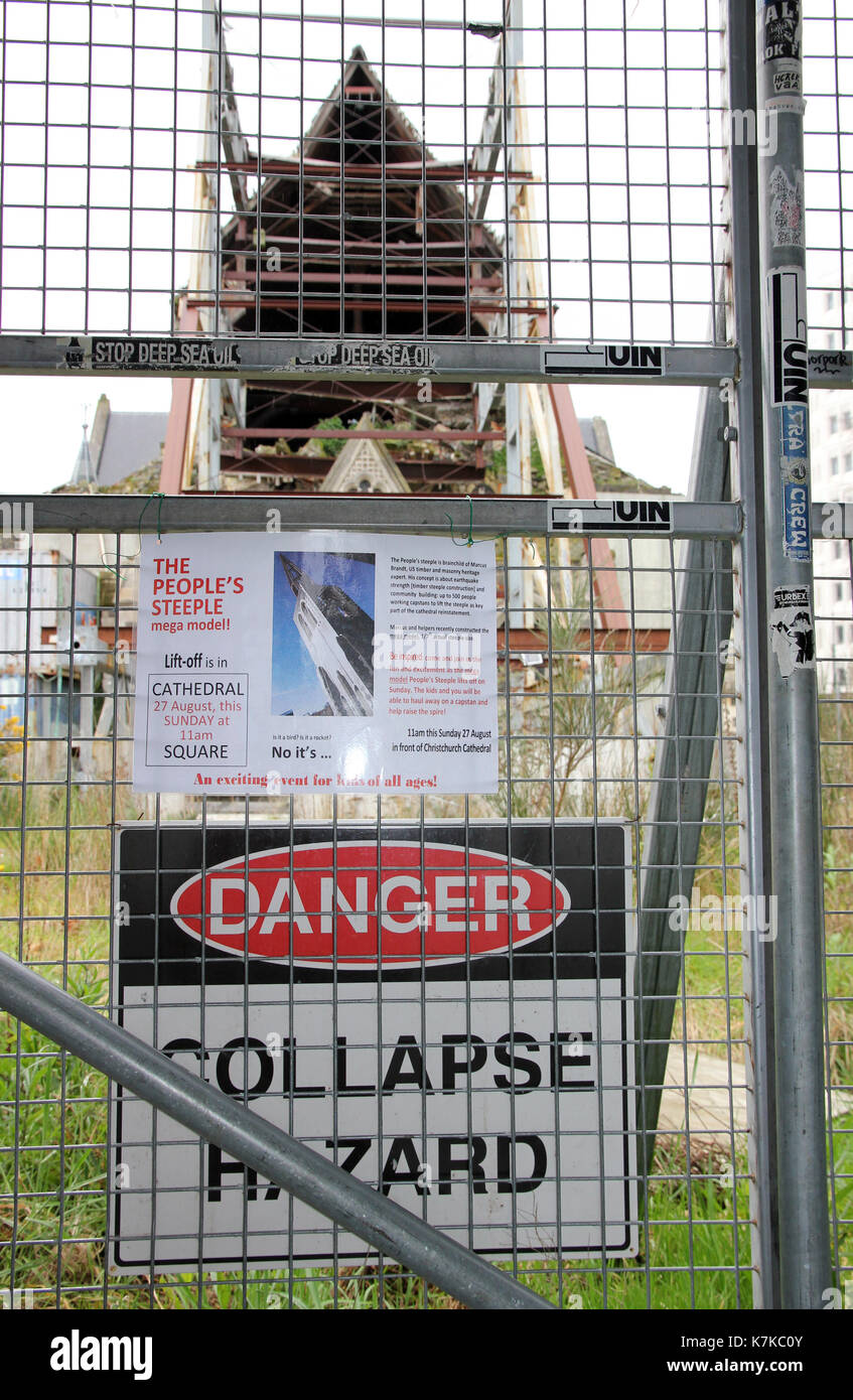 La cattedrale di Christchurch in Nuova Zelanda Foto Stock