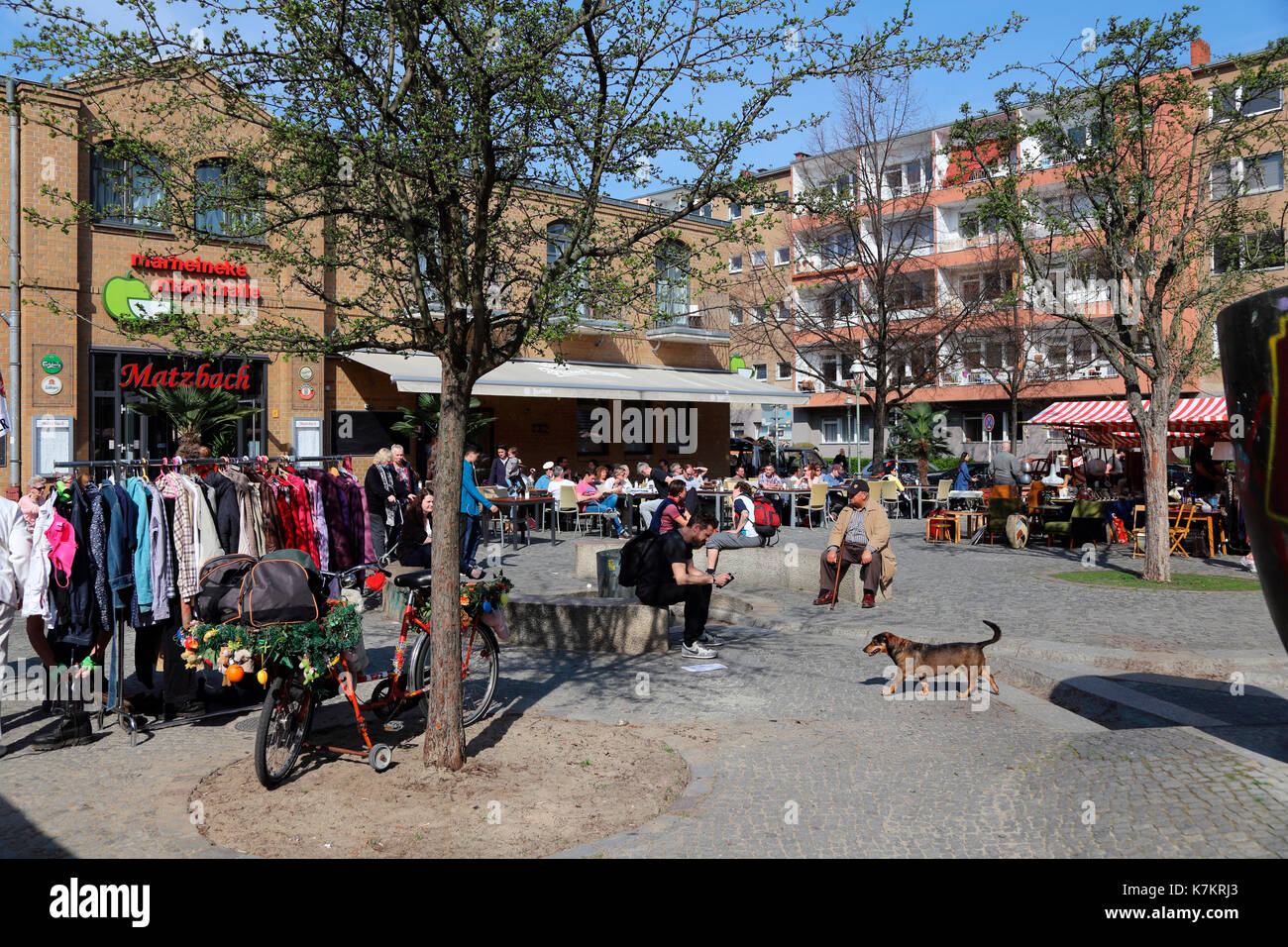 Mercato coperto di Marheineke Berlino Foto Stock